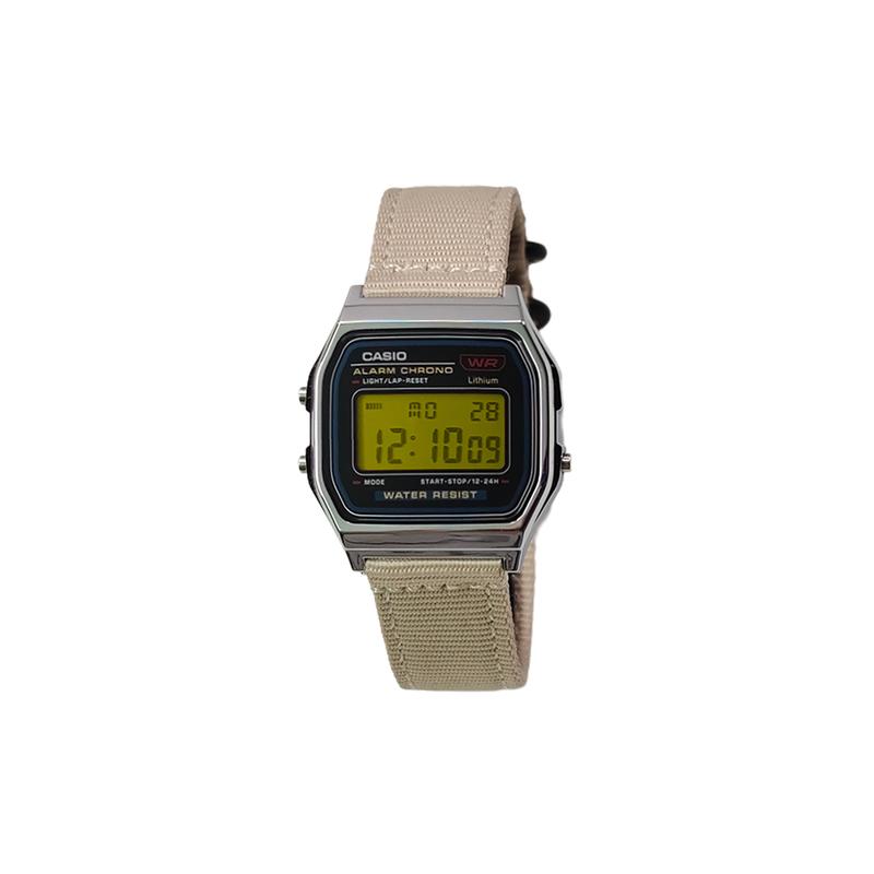 Casio Индивидуальные часы модифицированная серия различные цветные зеркала серебристый пластиковый корпус классические ретро маленькие квадратные часы кварцевые ny F-91WM-7A