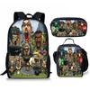 Classic Popular Novelty skibidi Toilet Man 3D Print 3pcs/Set Student School Bags Laptop Daypack Backpack Lunch bag Pencil Case