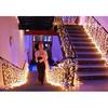 GTSYDING LED Icicle Lights, 96 LEDs 13FT 8 Modes Curtain Extendable Fairy Christmas Ceiling Dangling Hanging Twinkle Memory Lights for Outdoor Indoor