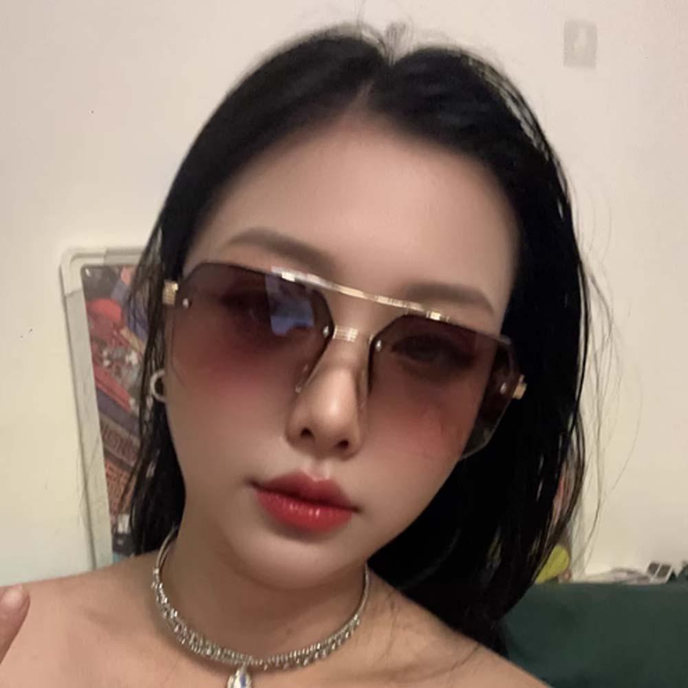 UV400 Men Zinc Zinc Alloy Sunnies Classic Anti-UV Glasses Catwalk Women HD Sunglasses Business