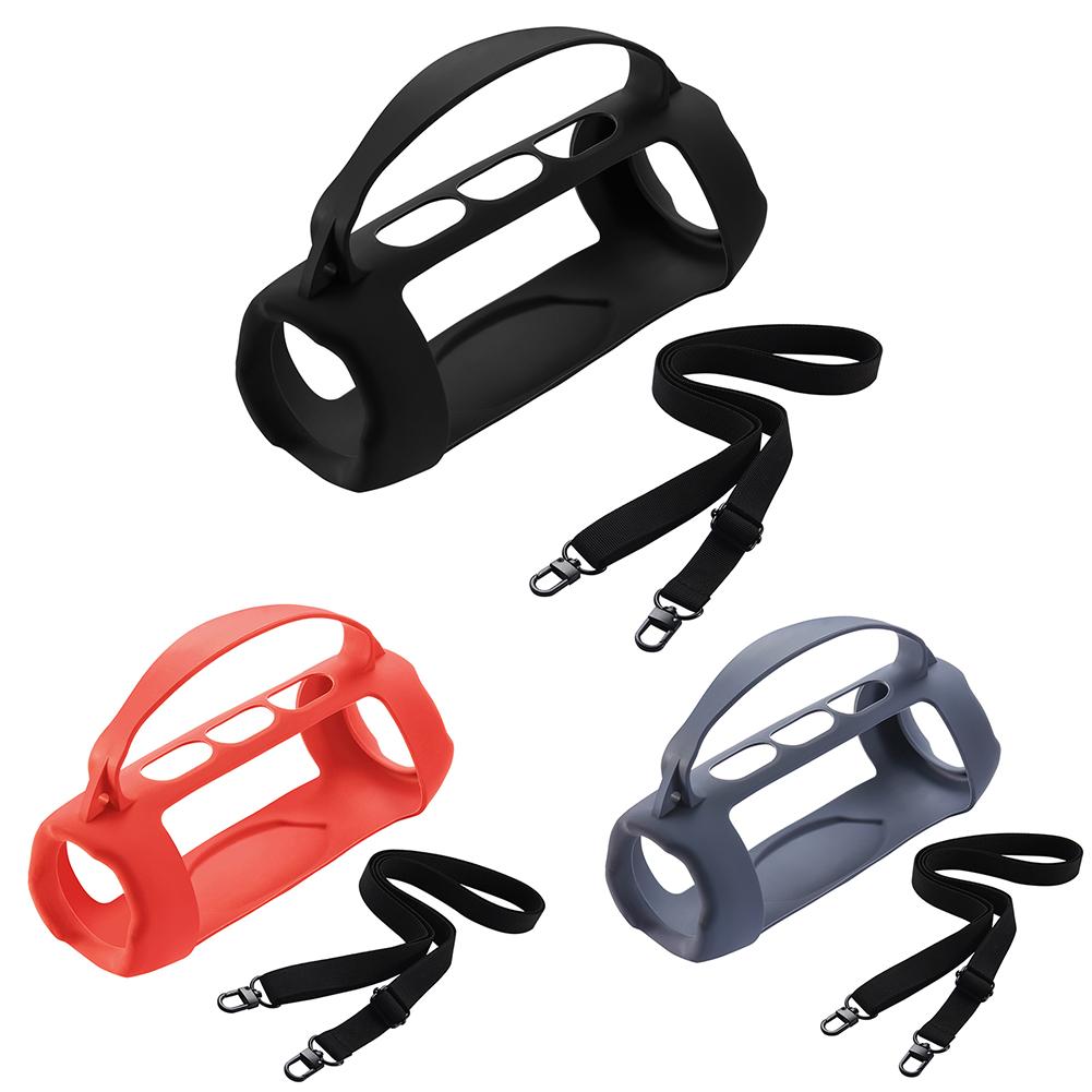 Силиконовый чехол-накладка Водонепроницаемый защитный чехол Противоударный с плечевым ремнем для JBL Charge 5 Wi-Fi и JBL Charge 5 Speaker