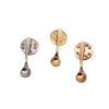 Small Size Coffee Spoon Lapel Pins Creative Metal Metal Badges Spoon Brooch  Jackets Accessories