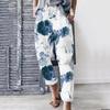 Fashion Women's Stretch Waist Casual Comfortable Loose Printed Pants
