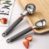 Steel Ice Cream Scooper Balling Function Press Triggers Ergonomic Handle For Fruit And Dessert Making In Any Kitchen