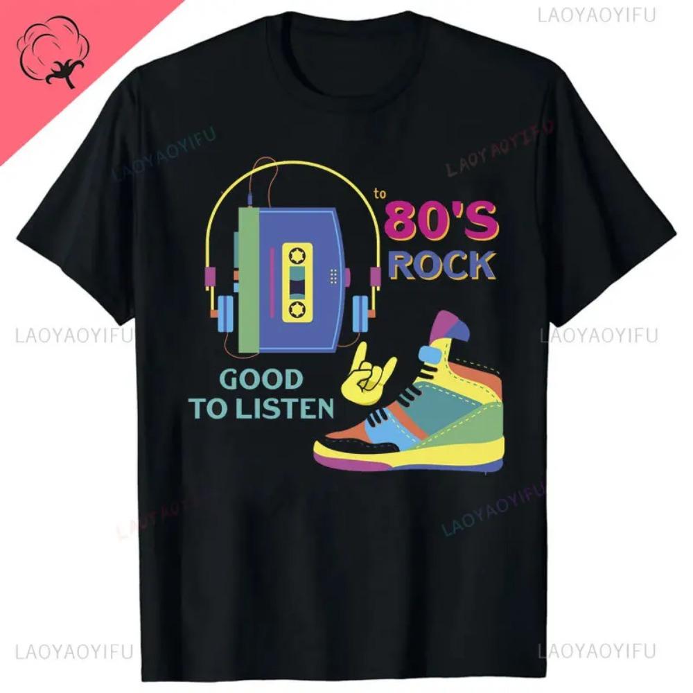 Забавный подарок на день рождения 1980 80-х годов кассета восьмидесятых винтажная футболка хлопок женщины мужчины стиль рубашки для унисекс одежда уличная одежда