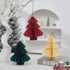 Paper Folding Christmas Tree Ornament 3D Honeycomb Christmas Tree New Year Xmas Festive Atmosphere Party Dinner Tabletop Decor