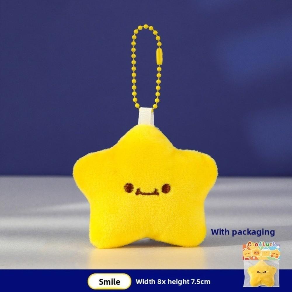Stuffed Doll Star Plush Key Chain Cute Doll Couple Keychain Stars Keychains Christmas Gift