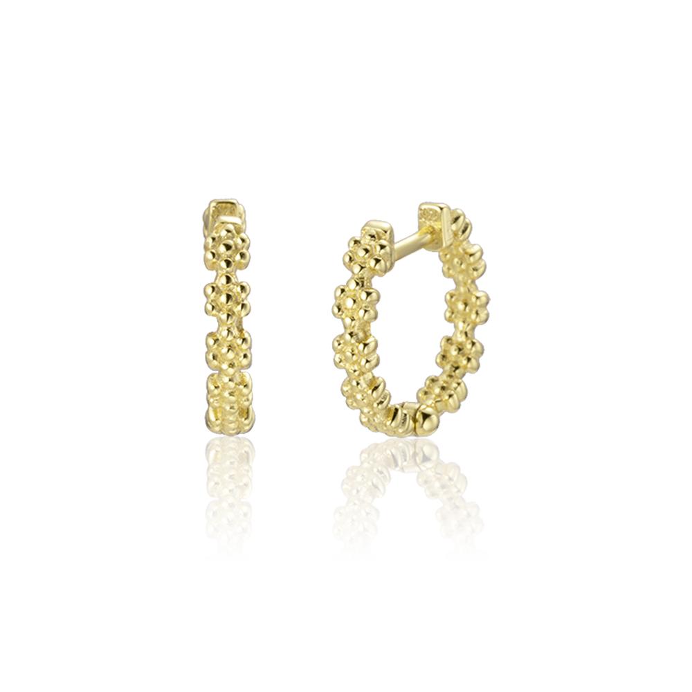 ANDYWEN Стильные великолепные серьги-кольца из стерлингового серебра 925 пробы с позолоченным цирконием, женские простые ювелирные изделия