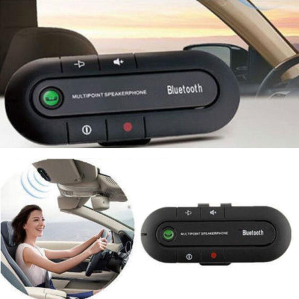 Wireless Bluetooth Handsfree Multipoint Speakerphone Speaker Car Kit Visor