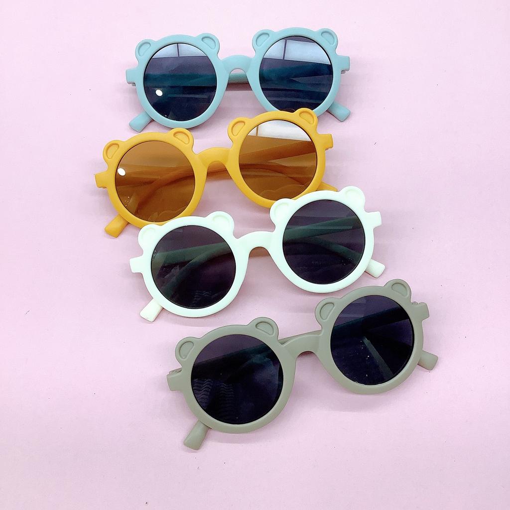 Солнцезащитные очки Vintage Bear Matte Wind, Cute Boy, Girl, Child, UV Protective, Детские солнцезащитные очки