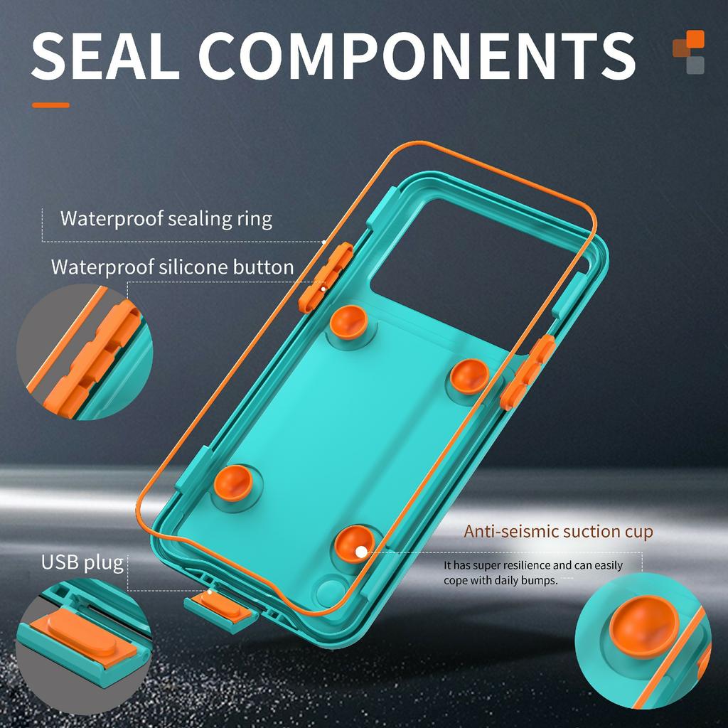 Серия SHELLBOX Air Box Для iPhone 15 Pro Max Водонепроницаемый чехол PC+TPU+PET Защитный чехол для телефона