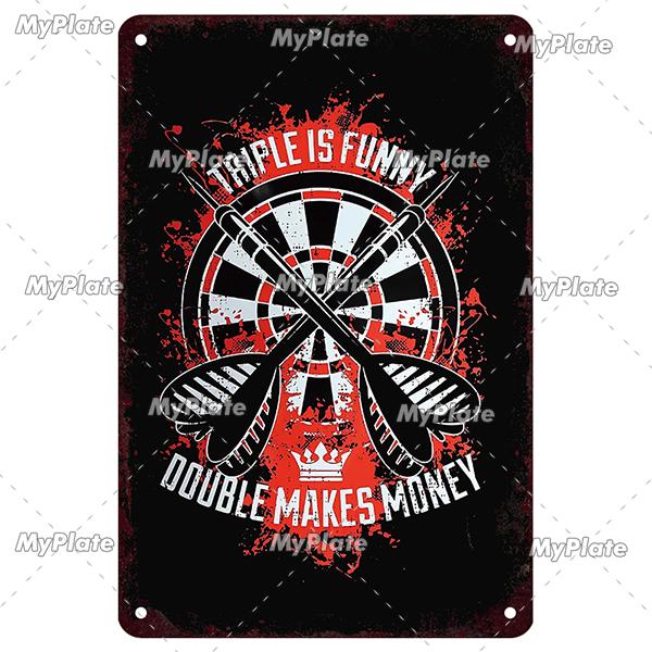 MyPlate Darts 180 Metal Sign Beer Bar Vintage Plaque Shop Tin Sign Plate Wall Decor For Bar Club Art Painting Poster Gift