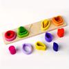 Wooden Shape Sorter and Stacking Toys, Geometric Shapes Recognition and Sorting Puzzle, Ideal Educational Gift for Boys and Girls