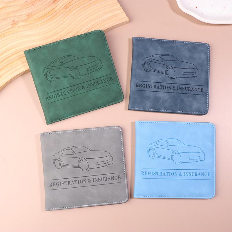 PU кожаный держатель для страховки автомобиля, чехол для водительских прав, сумка для хранения автодокументов, держатель для кредитных карт, чехол-кошелек