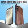 AZNS K1 Series For Samsung Galaxy A56 5G Case Calf Texture Anti-Drop PU+TPU Phone Cover with 2 Card Slot