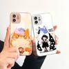 Чехол для телефона Girl Black White Cat, металлический лак, закаленное стекло, противоударный чехол для iPhone, Samsung, Huawei, Honor, Xiaomi, Redmi, OPPO, Realme, OnePlus, Vivo