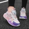 Children's Colorful Sports Shoes 2025 Boys Personalized Rotating Button Breathable Shoes Medium Older Children and Girls Outdoor Running Shoes