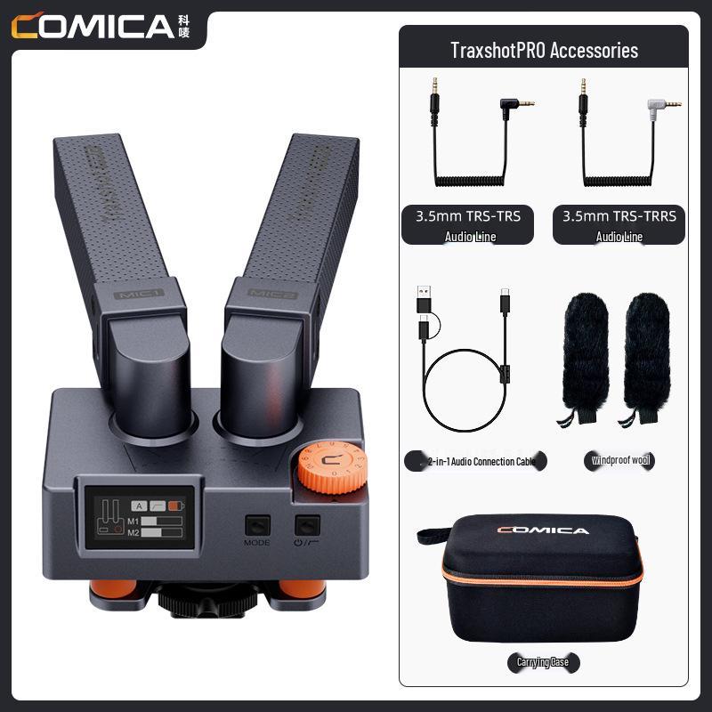 COMICA Traxshot PRO Накамерный направленный микрофон для интервью для DSLR