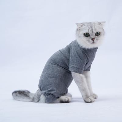 Костюм для восстановления кошек для собак, комбинезон для кошек на четыре ноги, костюм для хирургии котят, защищающий от вылизывания, боди для щенков, ткань для отлучения