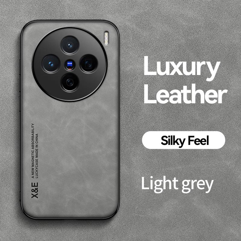 KEYSION Роскошный ретро чехол из искусственной кожи для VIVO X200 X200 Pro 5G Мягкий силиконовый + противоударный чехол для телефона из ПК для VIVO X200 Pro