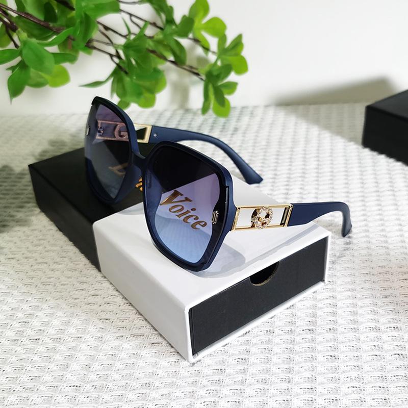 Солнцезащитные очки женские очки высокого класса солнцезащитные очки с защитой от ультрафиолета большая оправа круглое лицо тонкие солнцезащитные очки