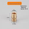 Brass Variable Diameter Double Male Thread Connector 1" to 2/3" to 1/2"