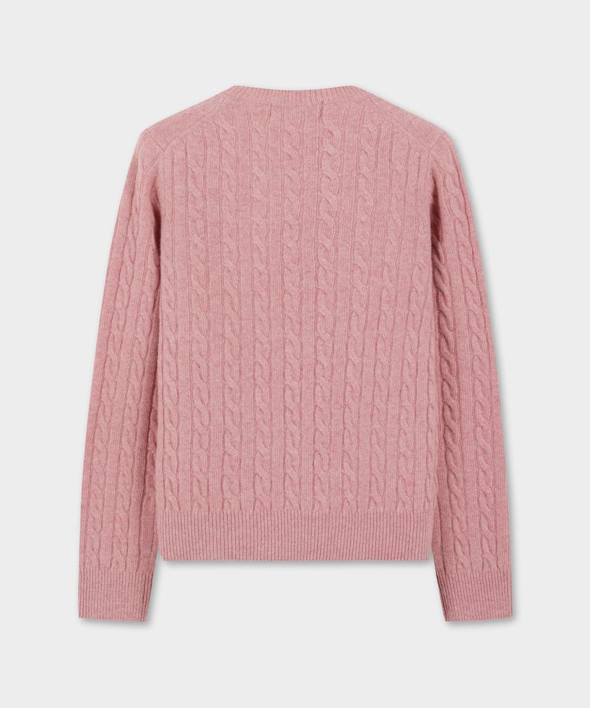 BROOKS BROTHERS [Женский] Шерстяной свитер с косами (розовый) (Bbwrwbf401)