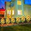 Подсолнух Солнечные Фонари Уличный Садовый Декор Водонепроницаемый Солнечный Уличный Фонарь Декоративные Огни Дорожка Сад Патио Задний Двор Рождество