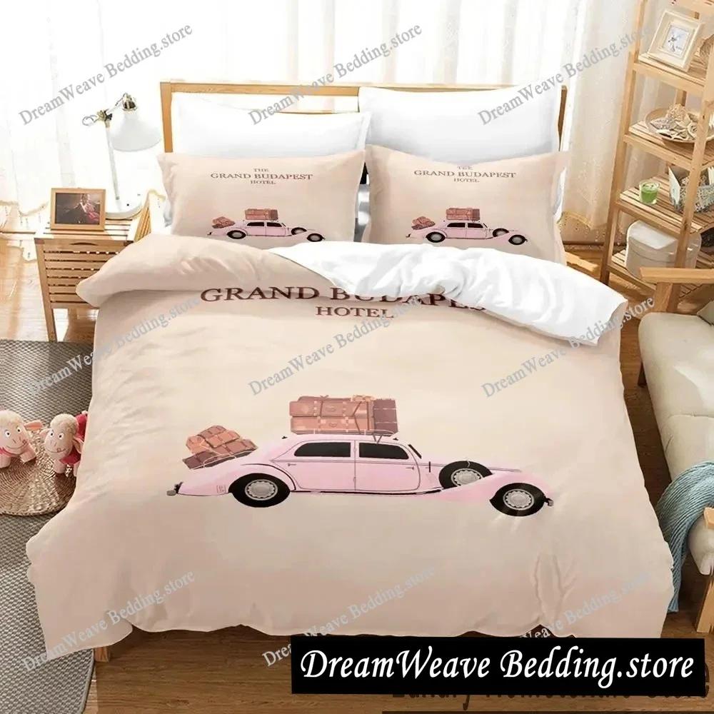 3D Print Grand Budapest Hotel Movie Bedding Set Duvet Cover Bed Set Quilt Cover Pillowcase Comforter King Queen Size Boys Adult
