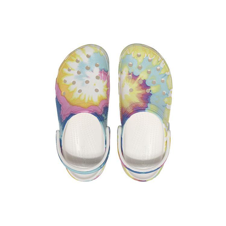 Crocs Classic Clog Cloud Tie-Dye Print Women Footwear Pink Blue 207151-94S
