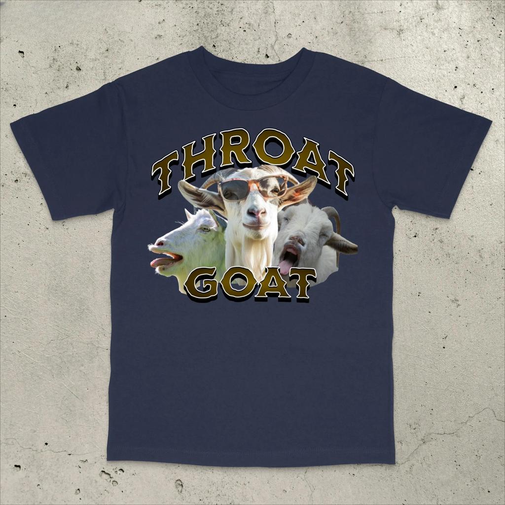 Футболка Throat Goat Оскорбительная Унисекс Футболка Непристойный Смешной Подарок-Прикол Футболки с мемами для поколения Z Футболка для розыгрыша Смешная футболка с мемом Смешная Патриотичная
