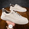 Fashion New Men Fashion Genuine Leather Black/beige/brown Shoes Breathable Lace Up Sneakers Comfort Casual Shoe Outdoor Man Skate Shoes