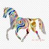 Horse Arabian Iron On Heat Transfer Printing Vinyl Patches Sticker for Clothes DIY Appliques Washable Patches