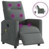 VidaXL Electric Massage Recliner Dark Grey Fabric 3324046