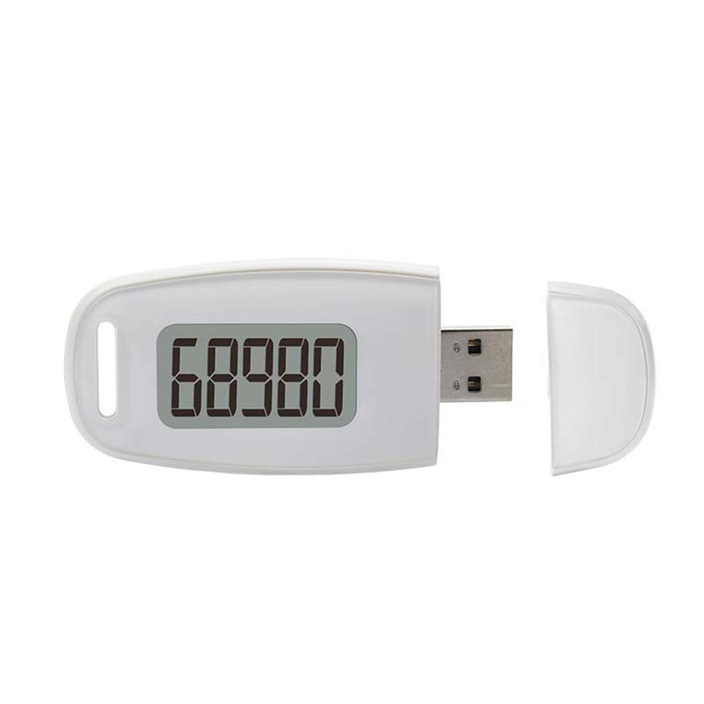 3D Sensor Pedometer Step Counting Device with Blue Backlight Clip-on Pedometer with Detachable Back
