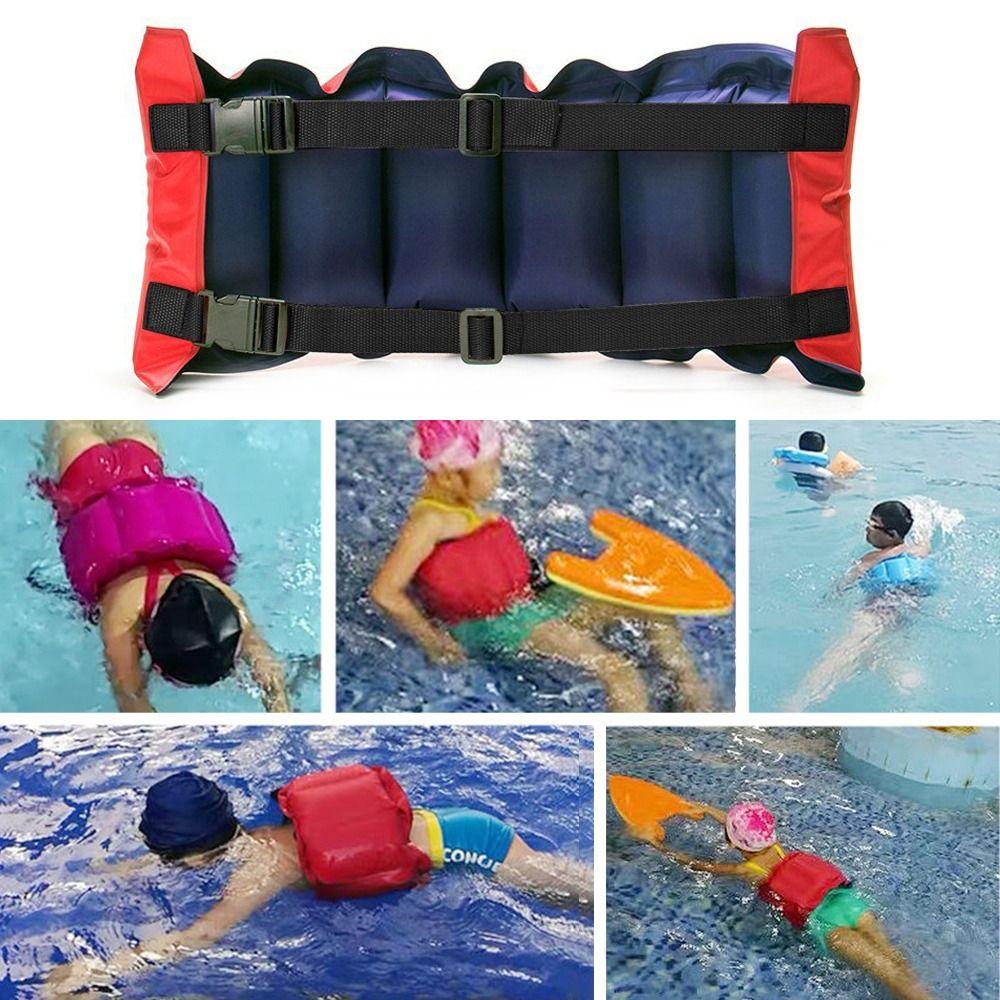 Summer Thickened Inflatable Swim Belt Protable Adjustable Swimming Training Waist Belt Float Breathable Pool Floating Belt