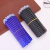 100 Pcs/Lot 0.5Mm Gel Pen Erasable Pen Refill Rod Set Blue Black Ink Pen Refill