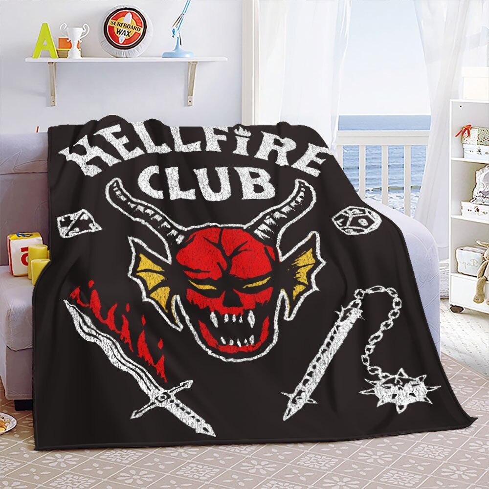 Портативные теплые пледы Eddie Munson Stranger Things для постельных принадлежностей для путешествий