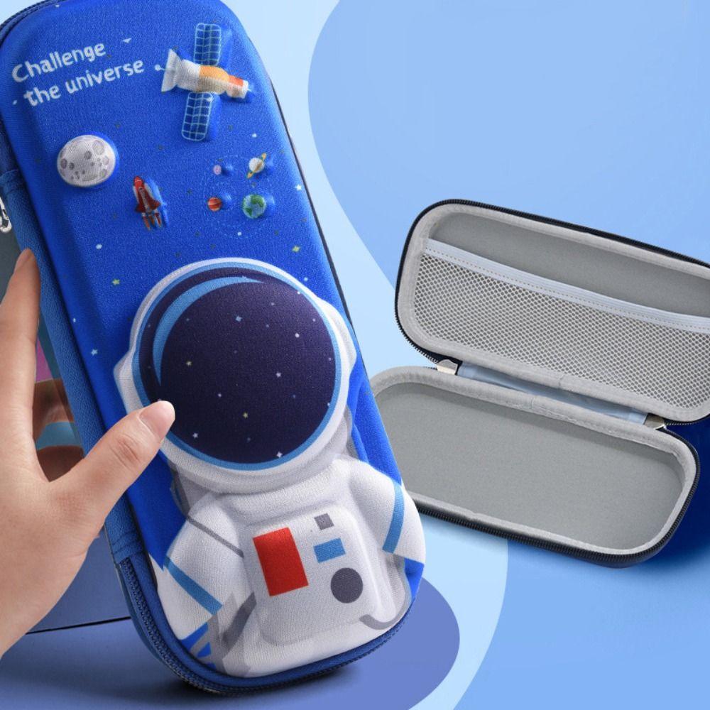 Cartoon 3D Space Pen Case Cute Pencil Box School Supplies Pencil Case