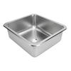 RV Sink 304 Stainless Steel Versatile Large Capacity Rectangular Kitchen Wash Sink for Caravan Motorhome Boat Camper