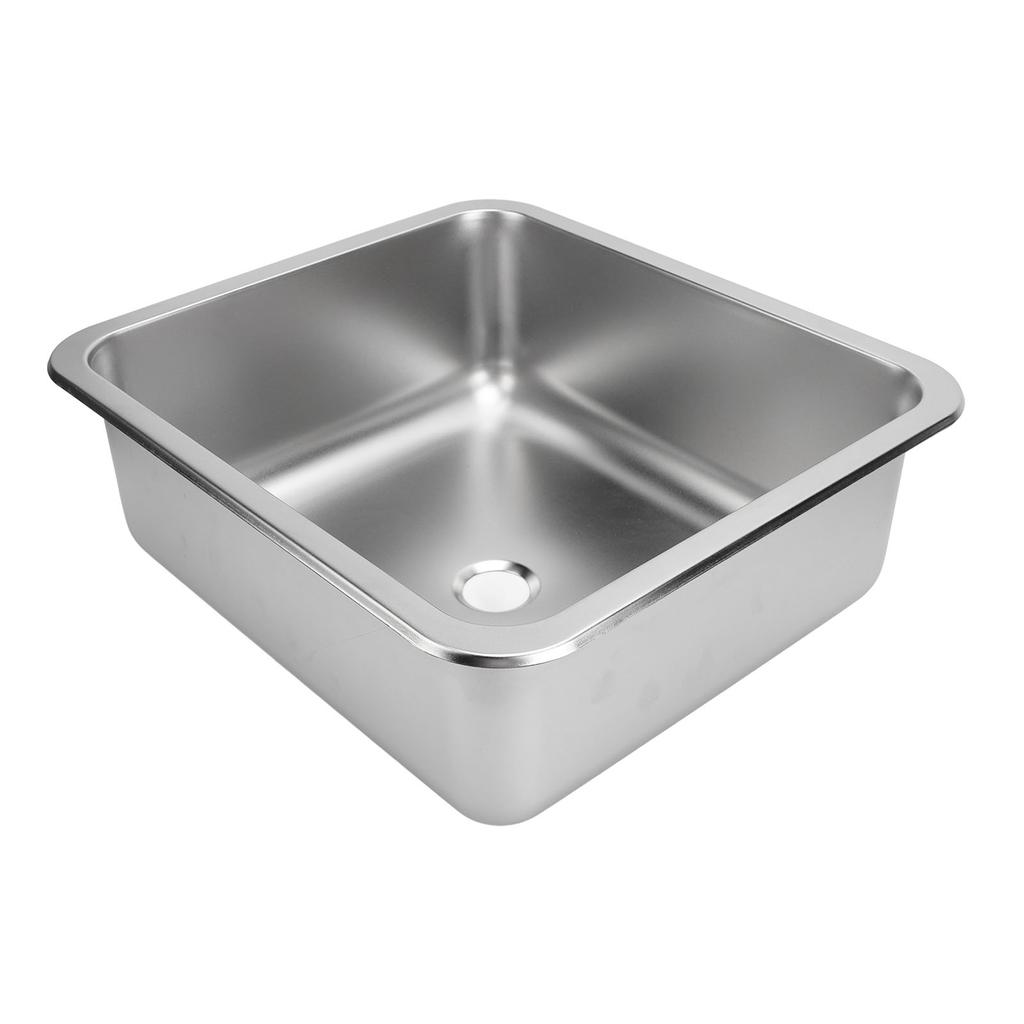 RV Sink 304 Stainless Steel Versatile Large Capacity Rectangular Kitchen Wash Sink for Caravan Motorhome Boat Camper