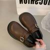 Matte Retro Black British Style Small Leather Shoes Women's 2025 New Spring and Autumn Thick-soled Versatile Mary Jane Single Shoes