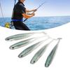 5PCS 3.94 Inches Swim Shad Baits PVC Artificial Fish Lures Paddle Tail Swimbaits  for Anglers