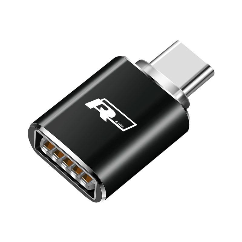 Car Type-C To USB 3.0 Interface Converter Charging Adapter For VW GTI Atlas Jetta Touareg Variant Golf Polo Taos Nivus Passat Ti BDH1