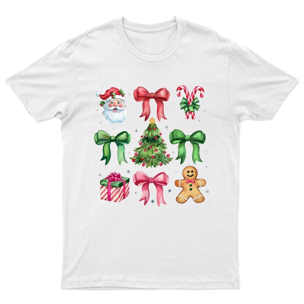 Christmas Holidays Santa Gingerbread TShirt Unisex Gift Retro Funny Unisexs
