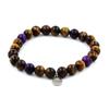 Stones and Minerals. Tiger Eye Beads Bracelet + Red Tiger Eye + Tiger Eye Made In France.