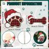 Top Quality 20Pcs holiday dog claw Bones Christmas decorations, wooden, hanging, Christmas tree decorations, pet theme