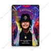 Постер Рок-музыка Металлическая табличка Santana Знак РОК-группы Бар Кафе Клуб Металлическая пластина Винтажная металлическая табличка Гараж Кафе Настенный декор Знаки