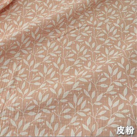 Высококачественная хлопковая креповая ткань, двусторонняя ткань с эффектом муслина (seersucker), для рукоделия, шитья, пэчворка, одеял, наволочек, одежды, пижам для малыша