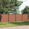 VidaXL Brown Fence Panel 699x186 Cm WPC, Garden Fence, Privacy Fence, WPC Fence Panel 3282801